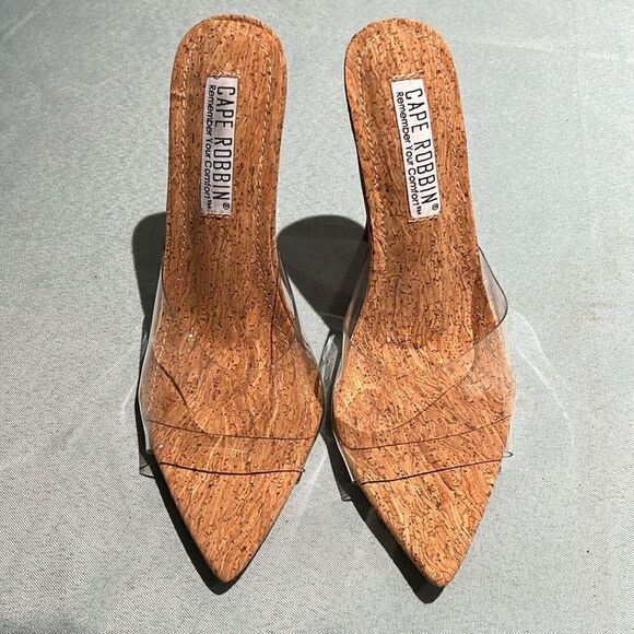 Cape Robin Clear Nude Heels Size 6 B33 - Picture 5 of 7